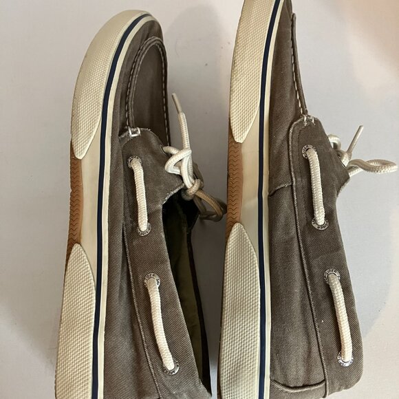 Sperry Top Sider Mens 2 Eyed Brown Washed Slip On/tie Boat Shoes Size 12 M. - Picture 6 of 11